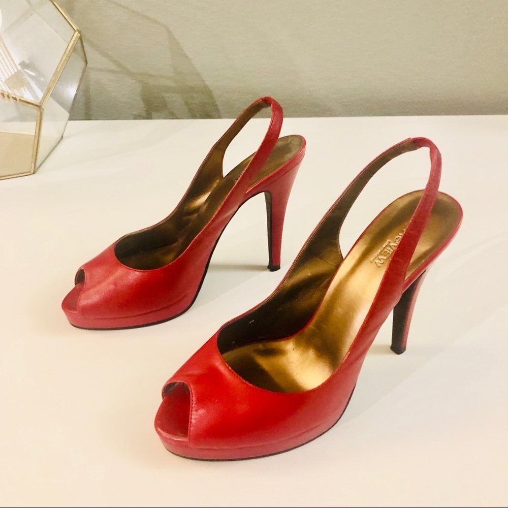 Preview International Red Slingback Heels